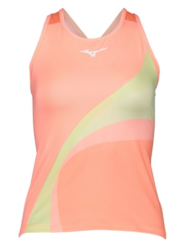 Mizuno Top funkcyjny w kolorze pomarańczowo-żółto-różowym