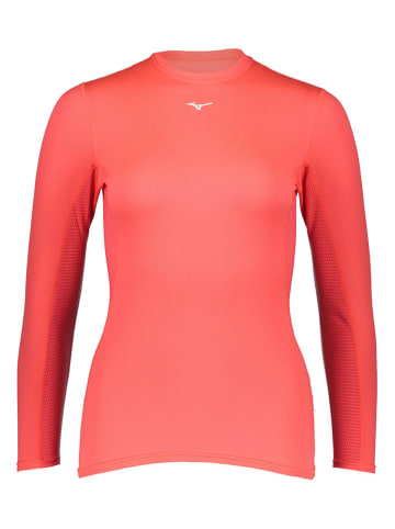Mizuno Podkoszulek funkcyjny "Mid Weight Crew" w kolorze pomarańczowym