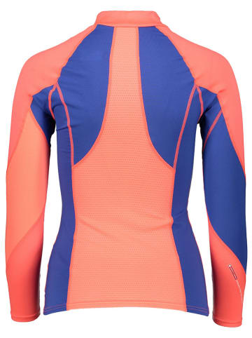 Mizuno Podkoszulek funkcyjny "VBody G1" w kolorze pomarańczowo-niebieskim