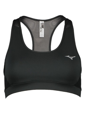 Mizuno Biustonosz sportowy "Alpha" w kolorze czarnym