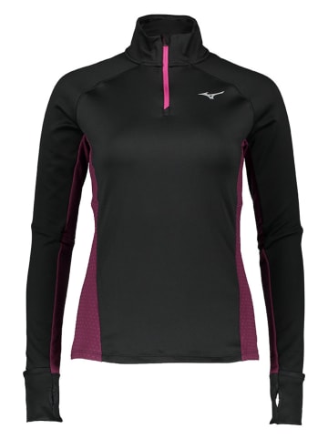 Mizuno Funktionslongsleeve "Warmalite" in Schwarz/ Pink