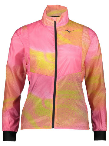 Mizuno Trainingsjacke "Premium Aero" in Rosa/ Gelb/ Schwarz