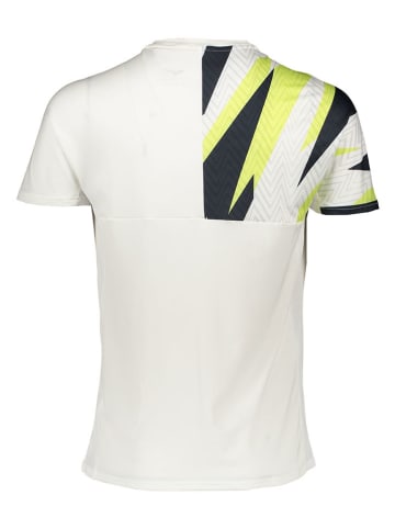 Mizuno Funktionsshirt "Shadow" in Weiß/ Gelb/ Schwarz