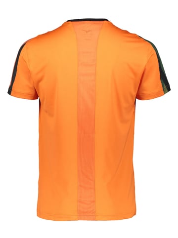 Mizuno Koszulka funkcyjna w kolorze pomarańczowo-zielono-czarnym