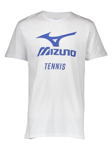 Mizuno Koszulka sportowa "Tennis Big MRB" w kolorze białym