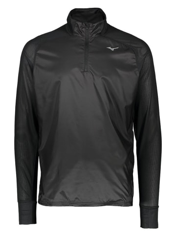 Mizuno Koszulka funkcyjna "Hybrid" w kolorze czarnym