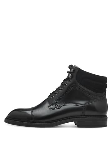 Tamaris Leder-Boots in Schwarz