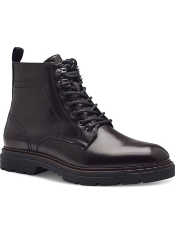 Tamaris Leder-Boots in Schwarz