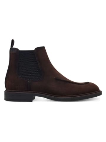 Tamaris Leder-Chelsea-Boots in Schwarz
