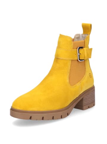 Tamaris Leren chelseaboots geel