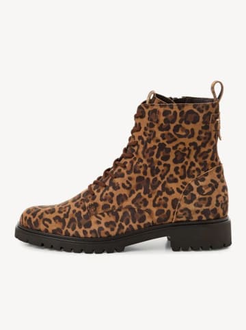 Tamaris Leder-Boots in Hellbraun/ Braun