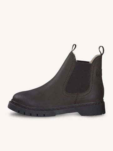 Tamaris Leder-Chelsea-Boots in Braun