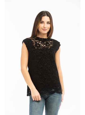 STEFANEL Top w kolorze czarnym