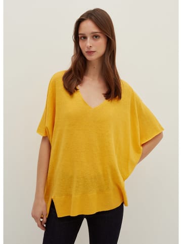 STEFANEL Leinen-Shirt in Gelb