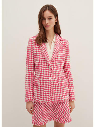 STEFANEL Blazer in Weiß/ Pink