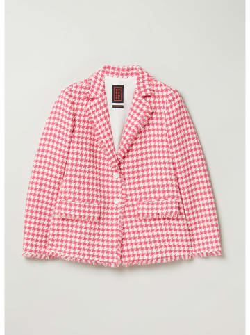 STEFANEL Blazer in Weiß/ Pink