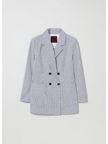 STEFANEL Blazer zwart/wit