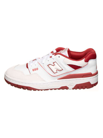 New Balance Sneakersy "550" w kolorze biało-czerwonym