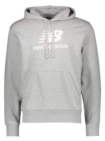 New Balance Hoodie "Essentials Stacked" in Grau