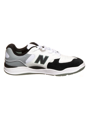 New Balance Skórzane sneakersy "Numeric Skateboarding" w kolorze biało-czarno-szarym
