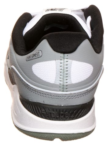 New Balance Skórzane sneakersy "Numeric Skateboarding" w kolorze biało-czarno-szarym
