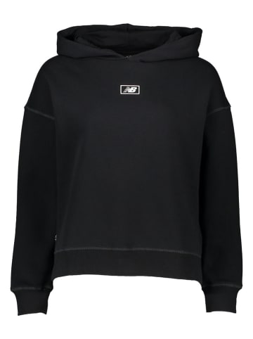 New Balance Hoodie "Essentials Americana Brushed" in Schwarz