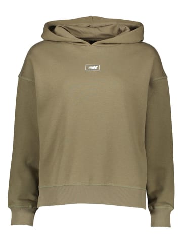 New Balance Hoodie "Essentials Americana Brushed" in Khaki