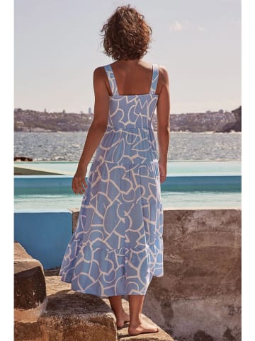 Tazga Kleid in Blau/ Weiß