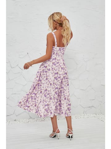 Tazga Kleid in Weiß/ Lila