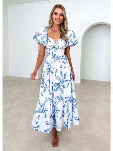Tazga Kleid in Weiß/ Blau