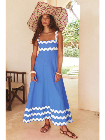 Tazga Jurk blauw/wit