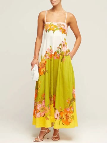 Tazga Kleid in Gelb/ Weiß