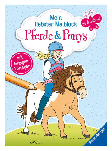 Ravensburger Malbuch "Mein liebster Malblock ab 4 Jahren: Pferde & Ponys"