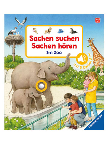 Ravensburger Pappbilderbuch "Sachen suchen, Sachen hören: Im Zoo"