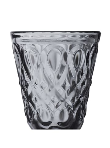 La Rochère France 6-delige set: glazen "Lyonnais" antraciet - 200 ml