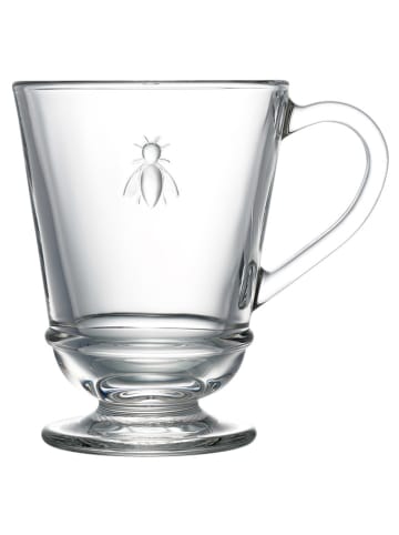 La Rochère France 6er-Set: Kaffeetassen "Abeille" in Transparent - 280 ml
