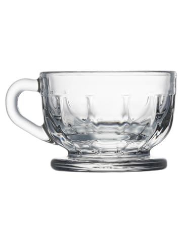 La Rochère France 6er-Set: Espressotassen "Flore" in Transparent - 100 ml