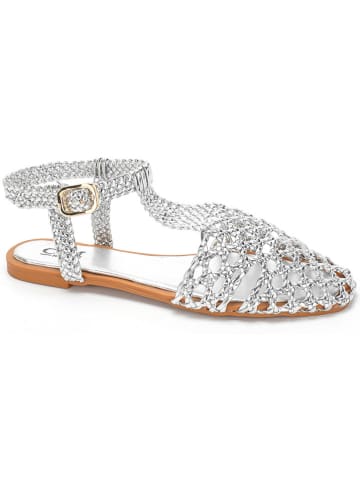 C'M Halbsandalen in Silber