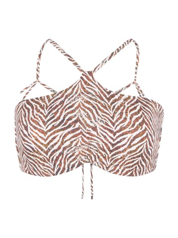 Linga Dore Bikinitop camel/wit