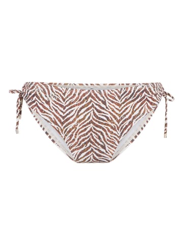 Linga Dore Bikini-Hose in Camel/ Weiß