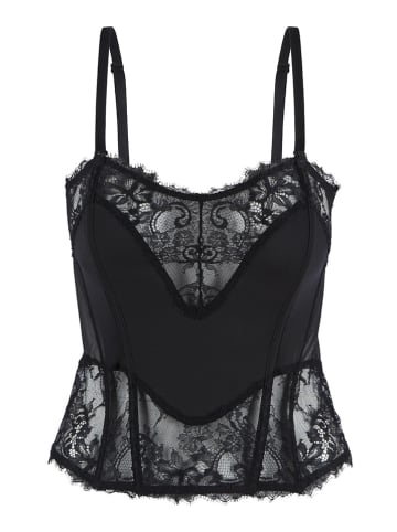 Linga Dore Pyjama-Oberteil in Schwarz
