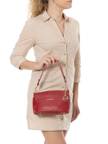 Mia Tomazzi Leren schoudertas "Bardolino" rood - (B)25 x (H)17 x (D)13 cm