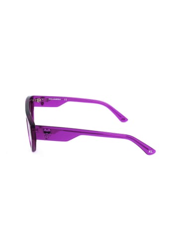 Karl Lagerfeld Damskie okulary przeciwsłoneczne w kolorze fioletowym