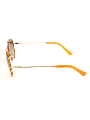 Web Okulary przeciwsłoneczne unisex w kolorze żółto-pomarańczowym