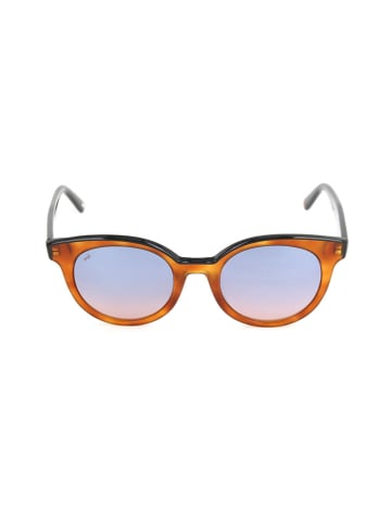 Web Damen-Sonnenbrille in Hellbraun/ Hellblau