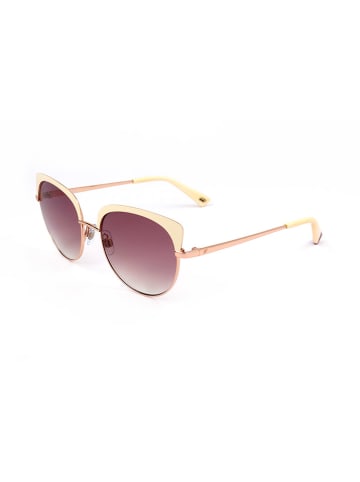 Web Damen-Sonnenbrille in Gold-Beige/ Lila