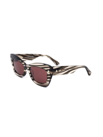 Web Damen-Sonnenbrille in Beige/ Braun