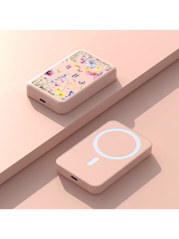 SWEET ACCESS Powerbank w kolorze jasnoróżowym ze wzorem - 10.000 mAh
