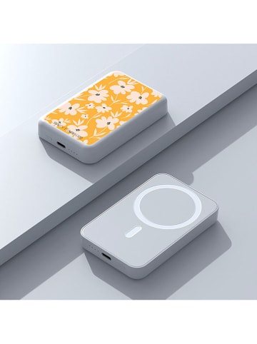SWEET ACCESS Powerbank in Weiß/ Orange - 10.000 mAh