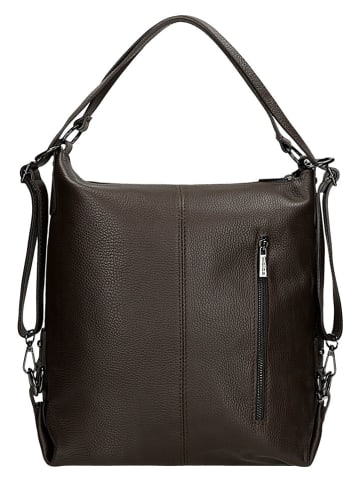 Wojas Leder-Rucksack in Braun - (B)35 x (H)35 x (T)11 cm